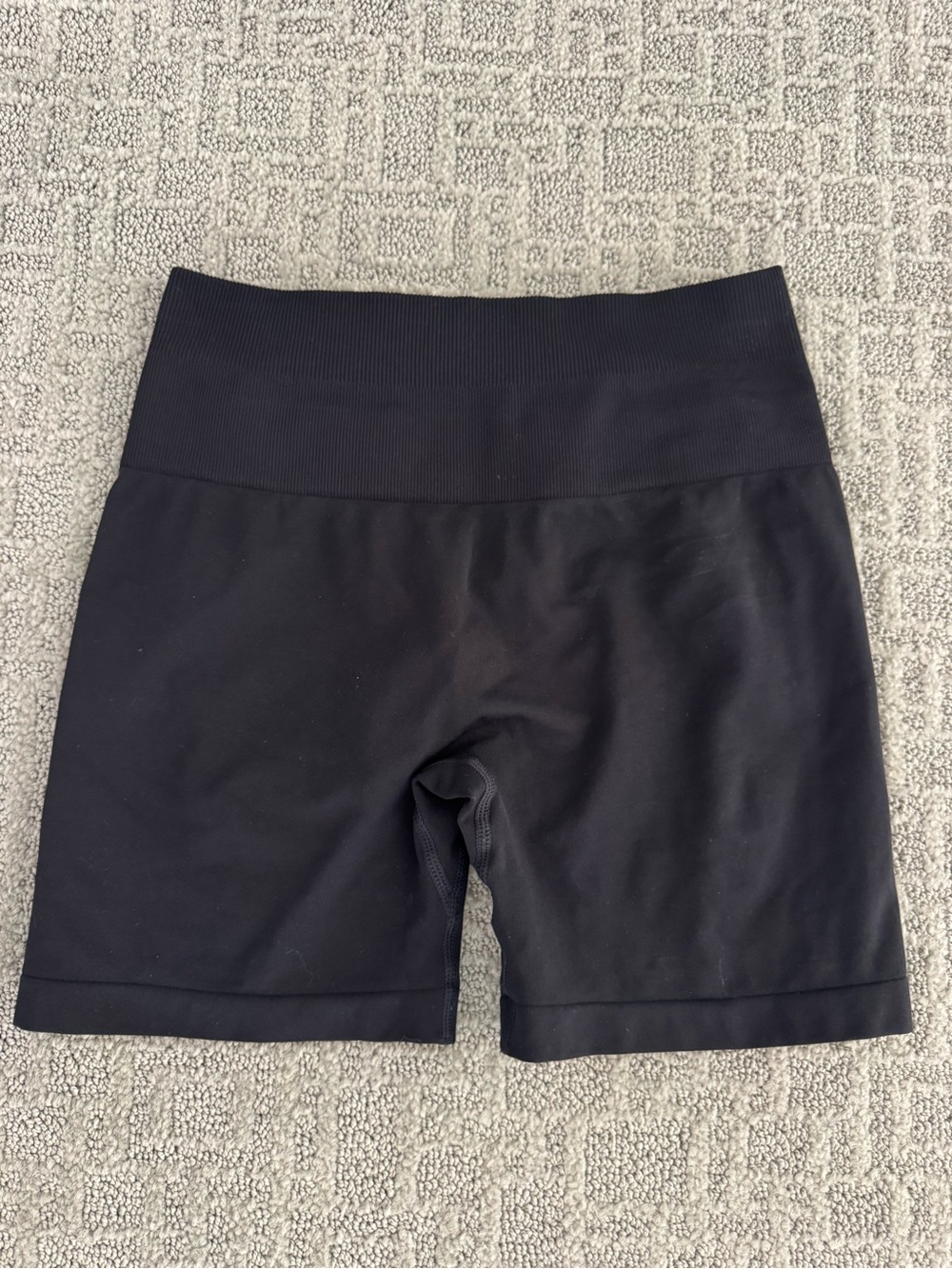 High-Waist Black Women's Active Shorts